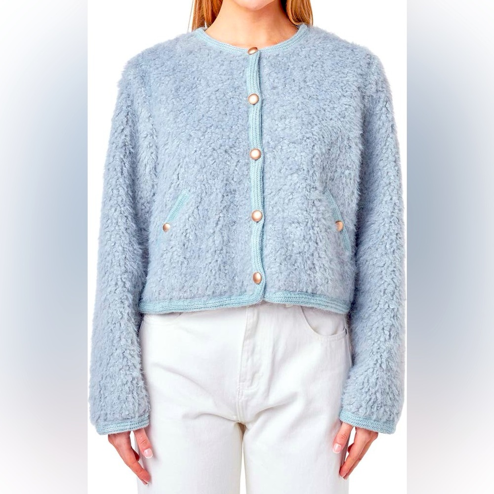 English factory - Bouclé Cardigan Jacket size xs